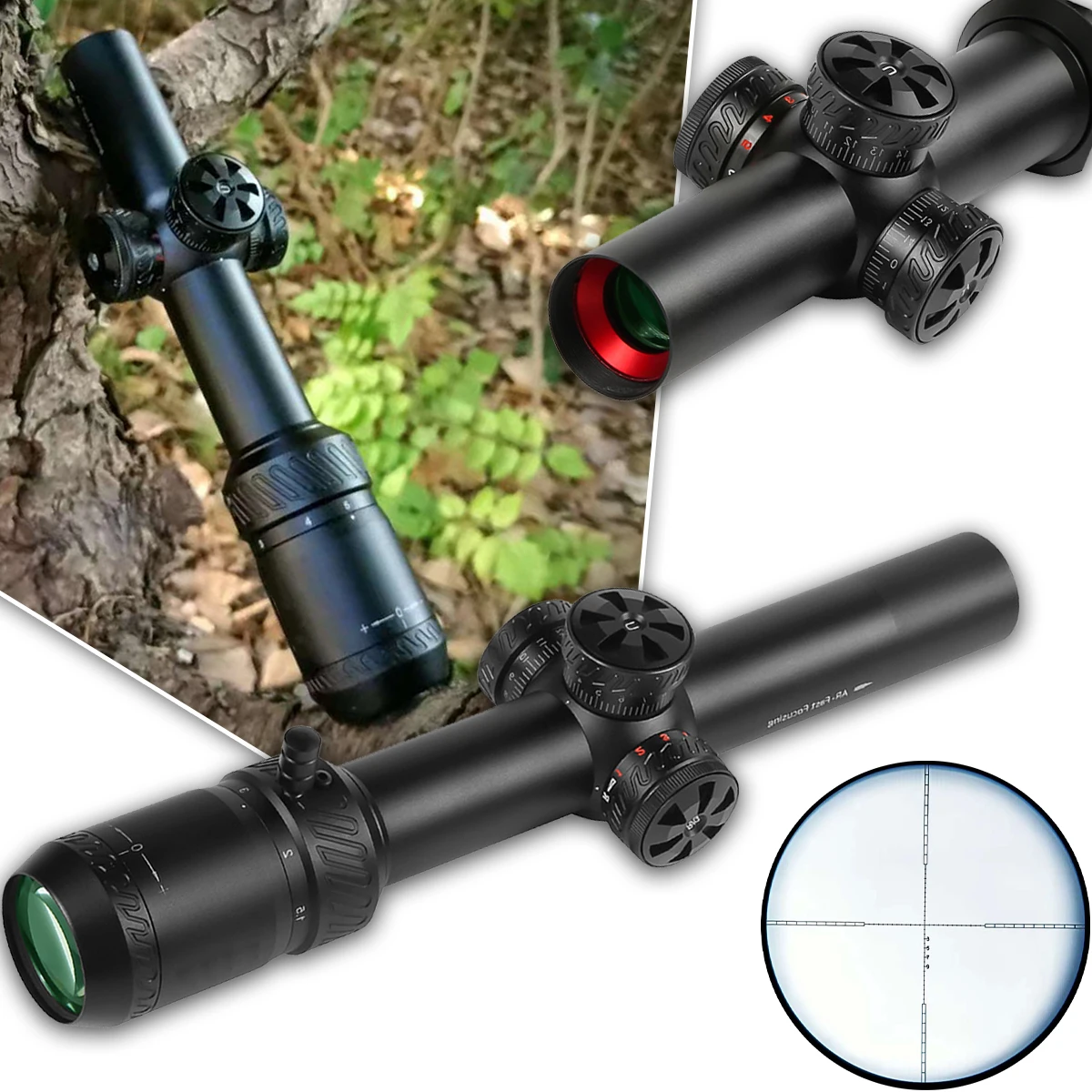 

R1.5-5x20HK Tactical Scope Locking Quick-Aiming Rear Focus-Free Telescope Suitable for Outdoor Hunting Airgun Birdwatching Scope