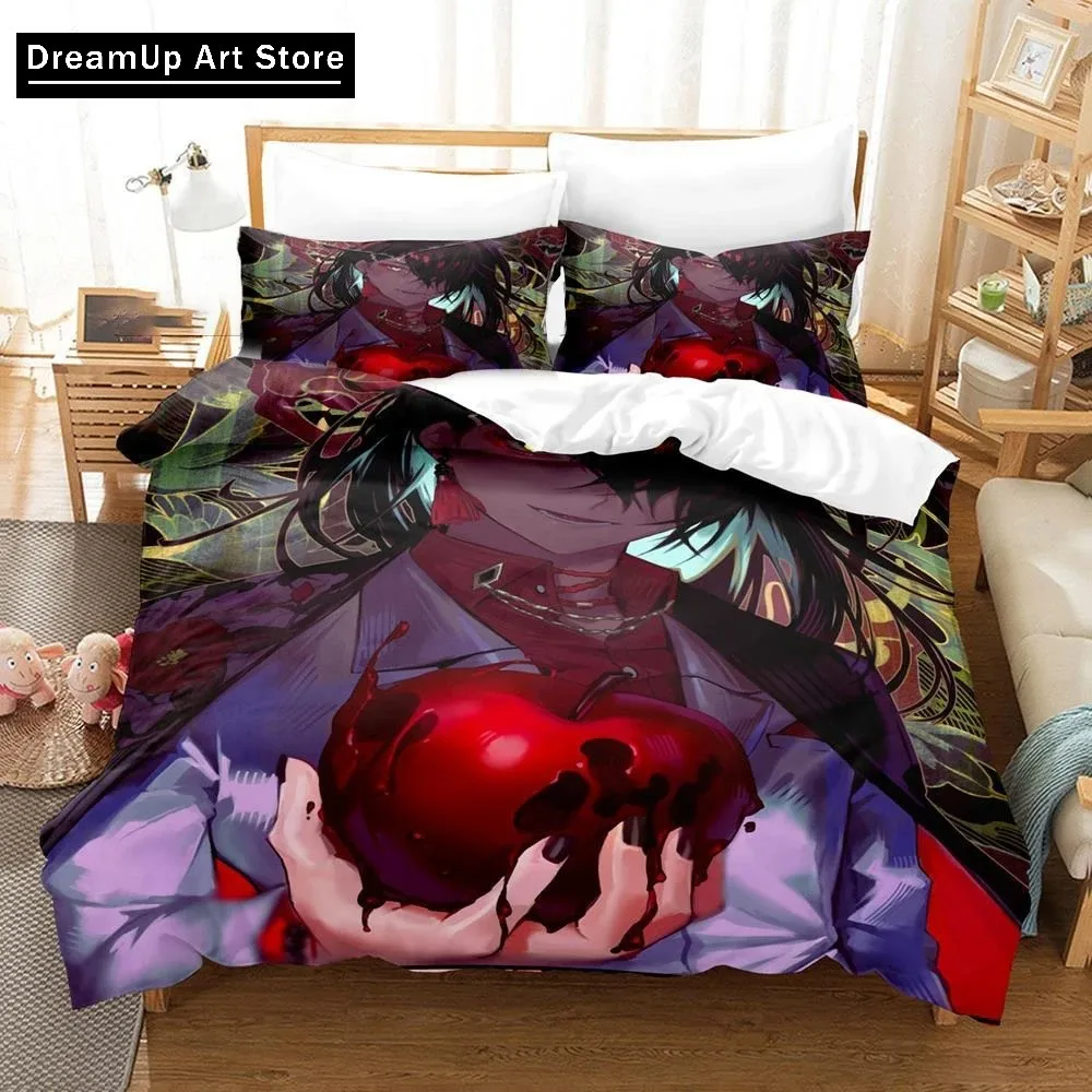 3D Printed Vox Akuma Bedding Set Cute Quilt Cover Bed Cover With Pillowcase Twin Single Queen King Size Boys Adult Home Textile