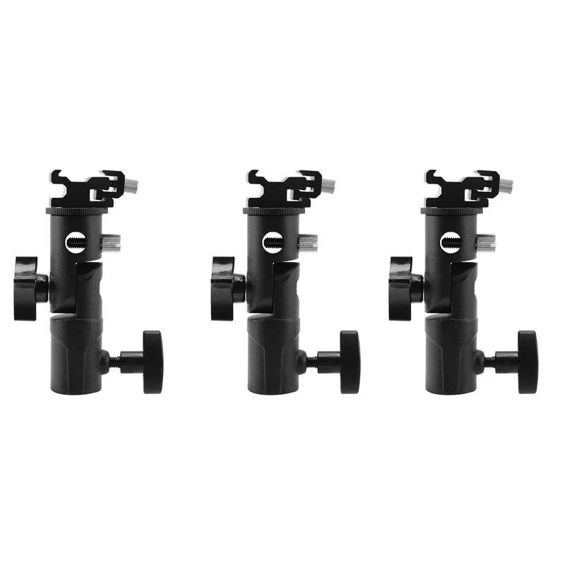 2025 New-3X Camera Flash Speedlite Mount,Professional Swivel Light Stand Light Bracket Umbrella Bracket Mount Shoe Holder E Type