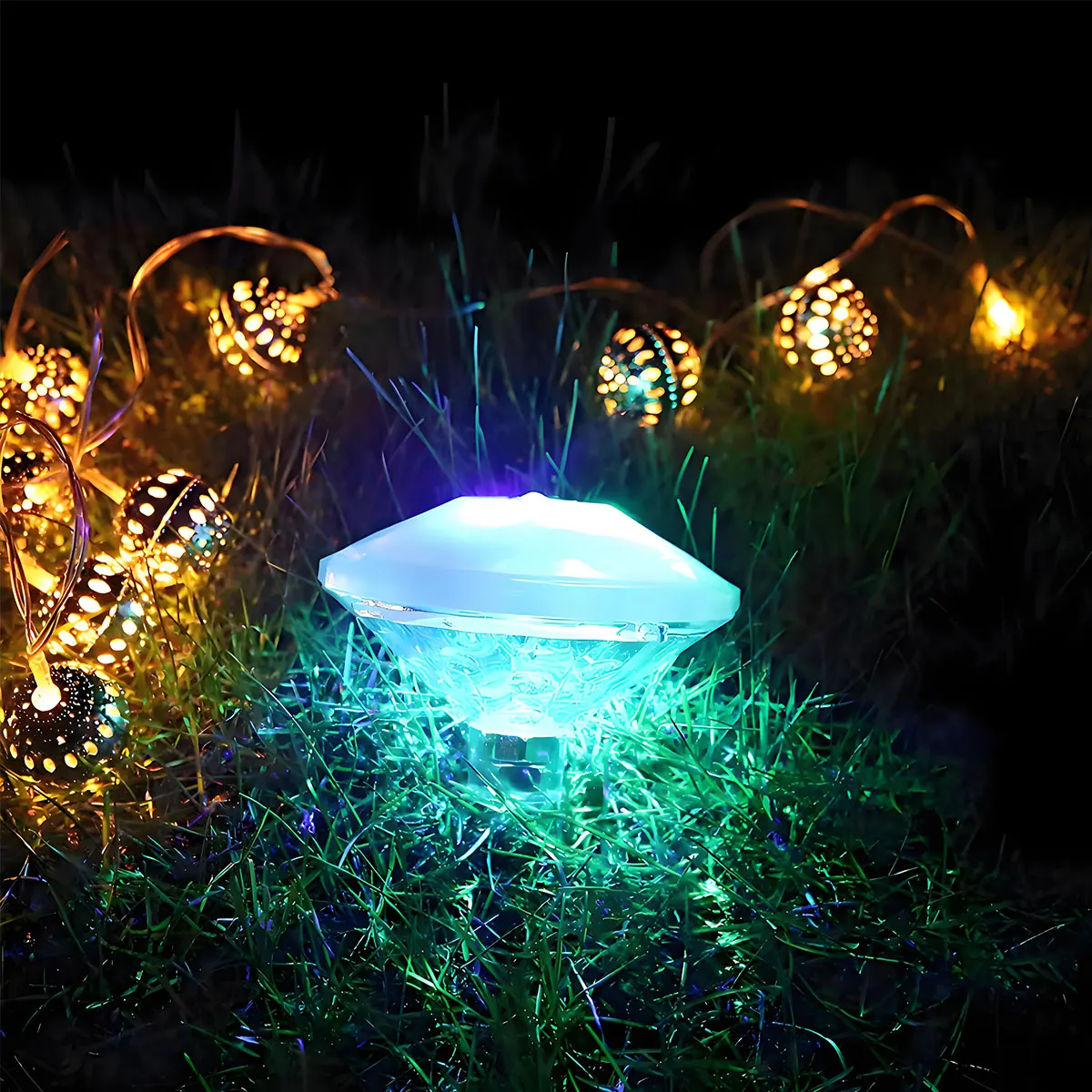 Floating Underwater Light RGB Submersible LED Disco Light Glow Show Swimming Pool Hot Tub Spa Lamp Bath Light image 5