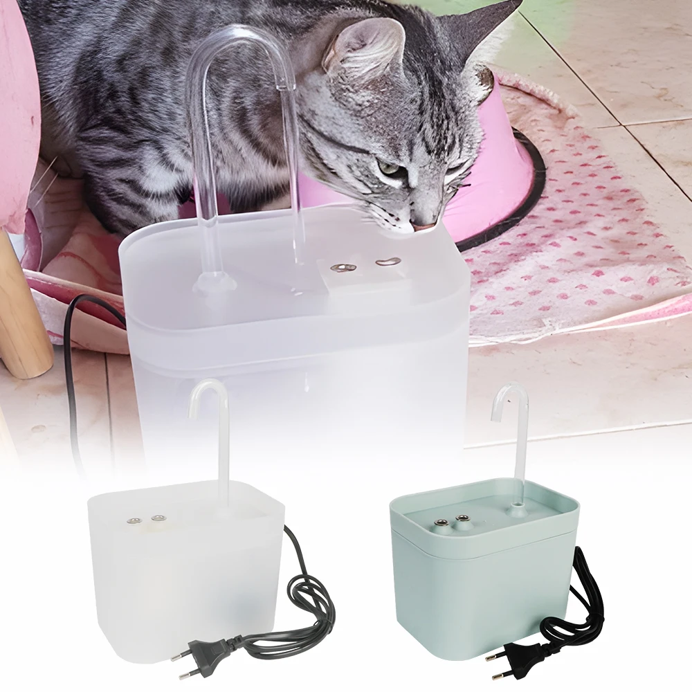 USB Electric for Cats Pet Water Cat Drinker Bowl Cat Water Fountain Auto Filter Mute 1.5L Recirculate Filtring Dispenser