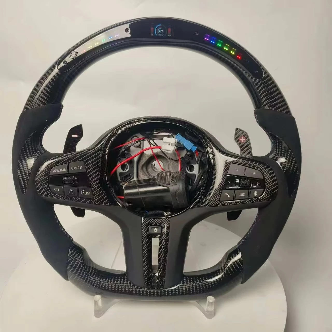 For Carbon Fiber Sports Steering Wheel with for for X3/X5/X6/X4/F10 Models 35mm Grip 3 Spokes