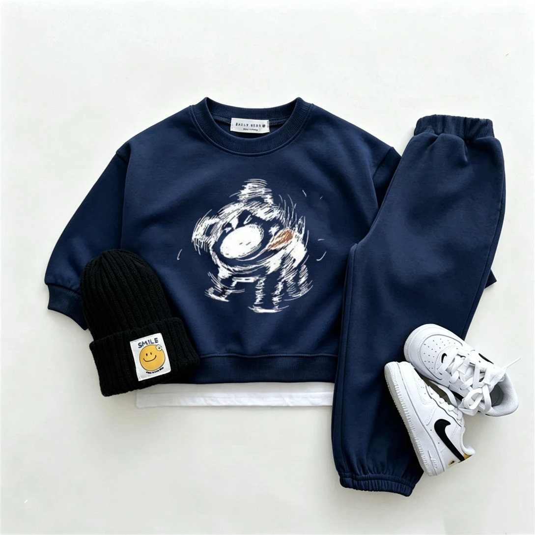 かわいいスウェット + パンツ 2 個ベビー男の子女の子白ト - Baby Clothing Patterns のレビューと価格