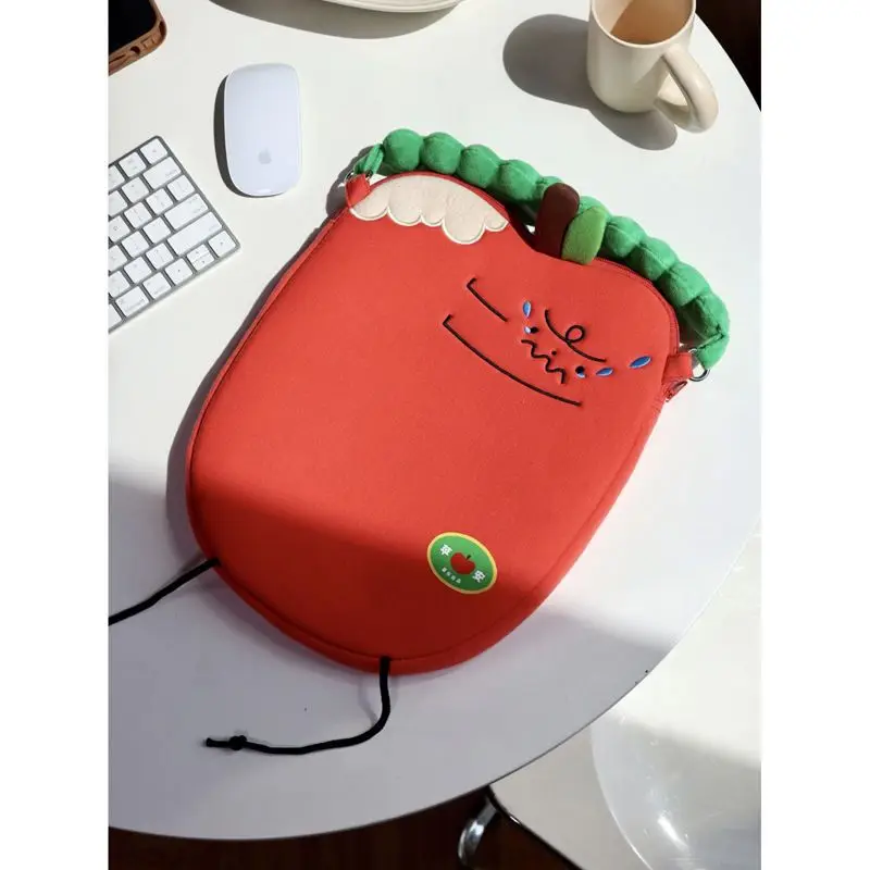 Ins Cute Laptop Sleeve Computer Carrying Case Bag For Macbook Air Pro 11 12 13.3 14 Inch M1 M2 IPad Pro 11 Handle Table Bags image 4