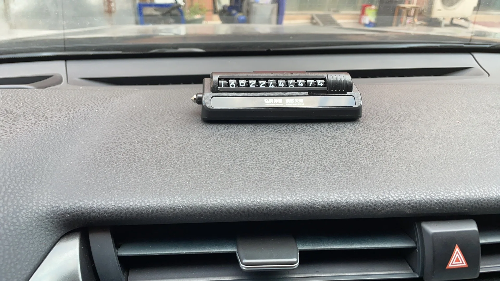 Temporary Car Parking Phone Number Plate Stop Parking Number Sign Glass Breaker Car Phone Holder Phone Number Plate For Vehicle