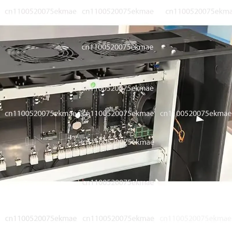 70mm Spacing 8 Gpu Computer case Using at Home Frame Rig Graphics case Silent Gpu 3070 Server case