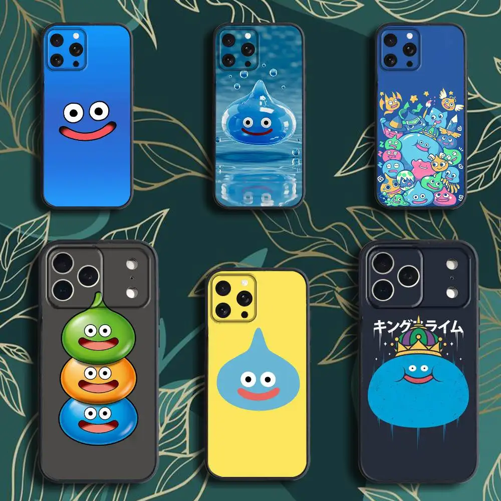 

Dragon Q-Quest S-Slime Phone Case For iPhone 17,16,15,14,13,12,Pro,Max,Plus,E,SE4,Air,Mini Black Soft Box
