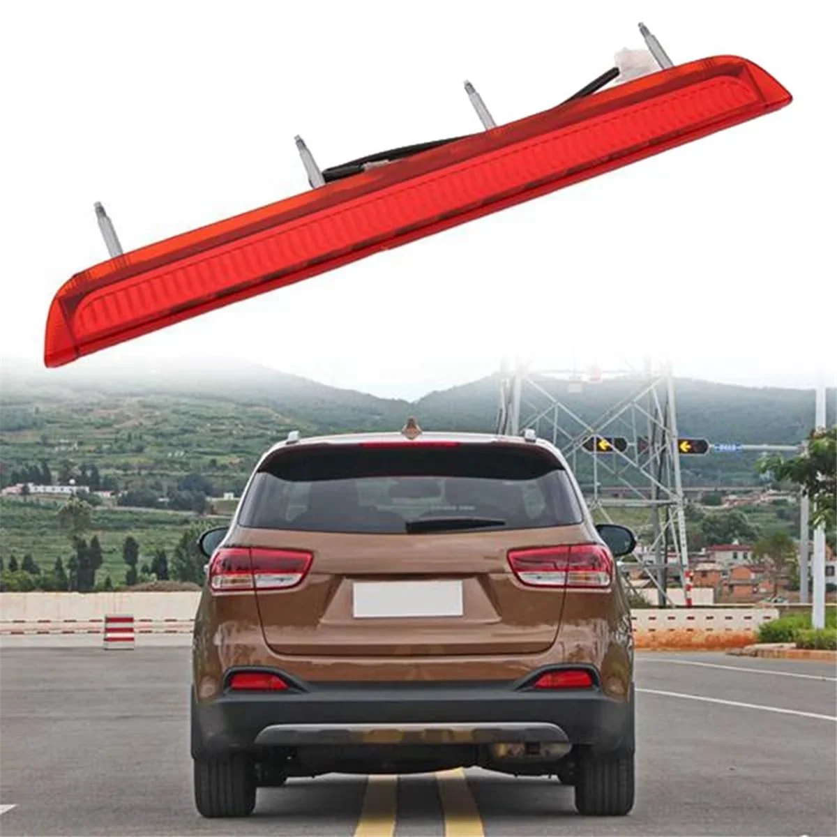 

Автомобильный задний высокий монтируемый 3-й стоп-сигнал, спойлер для KIA Sorento 2015-2018 92700C5000 92700-C5000, автомобильные аксессуары