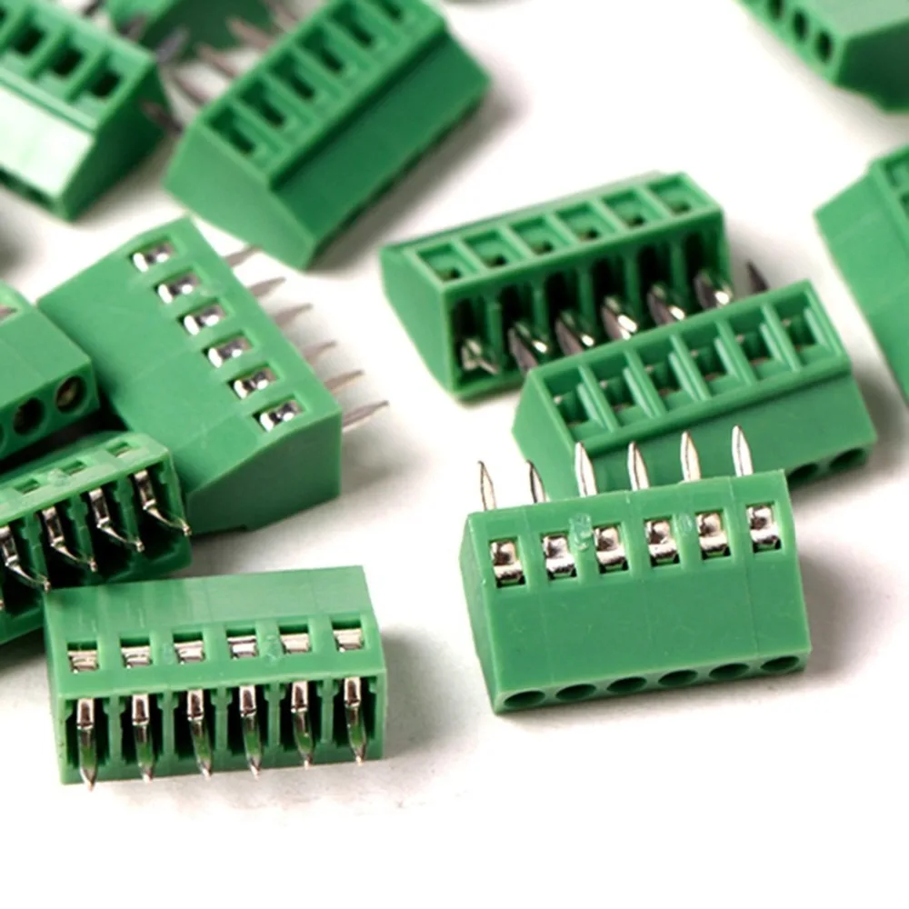 

10PCS 2.54mm Pitch 0.1" 6Poles 6Pin 150V6A UL, 130V8A IEC, CE Rohs mini Breadboard PCB Screw Wire Terminal Block