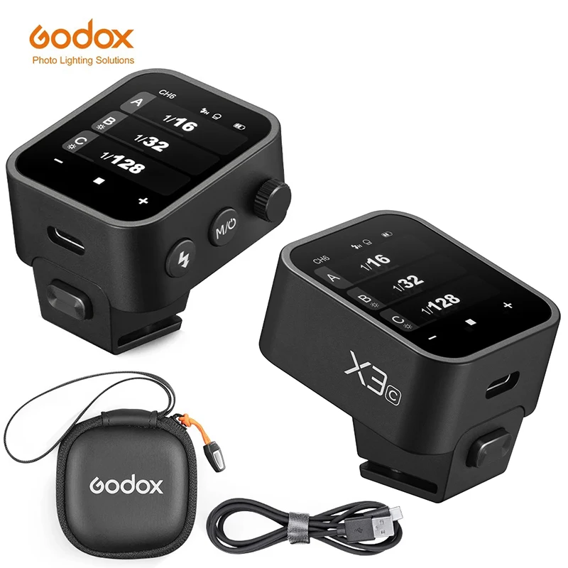 

Godox X3 TTL HSS 2.4G Wireless Flash Trigger OLED Touch Screen Transmitter Quick Charge for Canon Nikon Sony Fujifilm