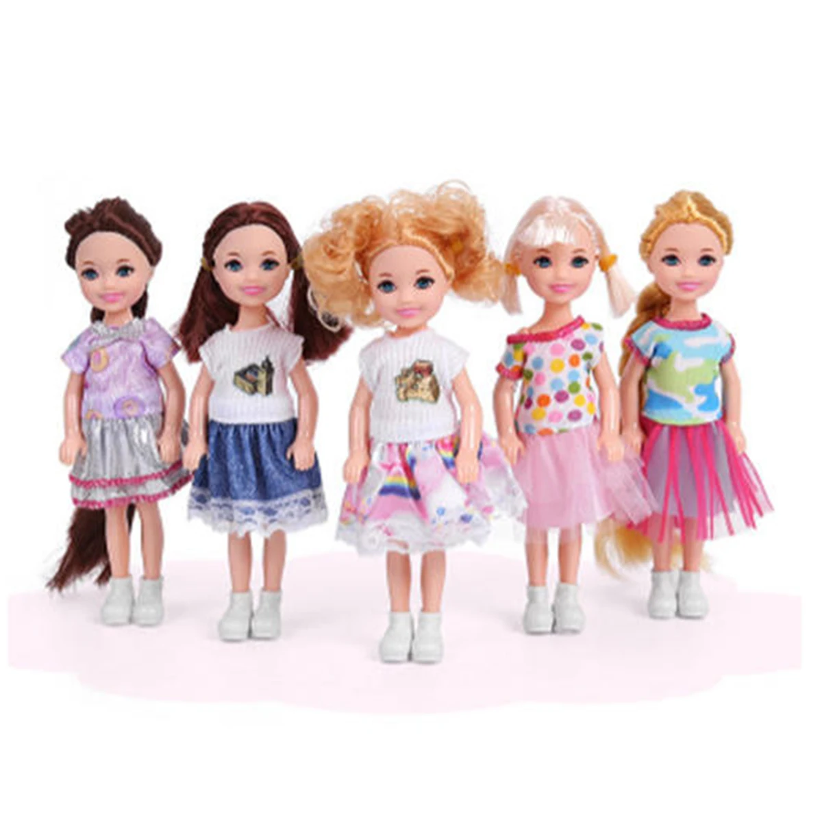 1/12 Mini Nette Jungen Mädchen Puppen Spielzeug Kreative Paar Set Kinder Spielen Haus Spielzeug Gelenke Bewegliche DIY Dress Up Spielzeug Geschenke
