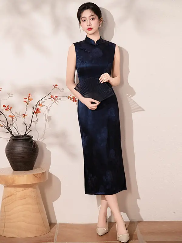 

Blue Svel Young Sle Waist-Cinching Long Version 2026 New Retro Design for Spring Summer Women's Faion