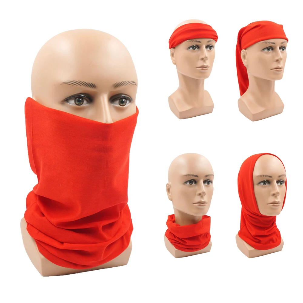 Summer UV-Protection Bandana Seamless Tube Scarf Headwear Cycling Face Cover Multi-use Headband Women Running Neck Gaiter Hood