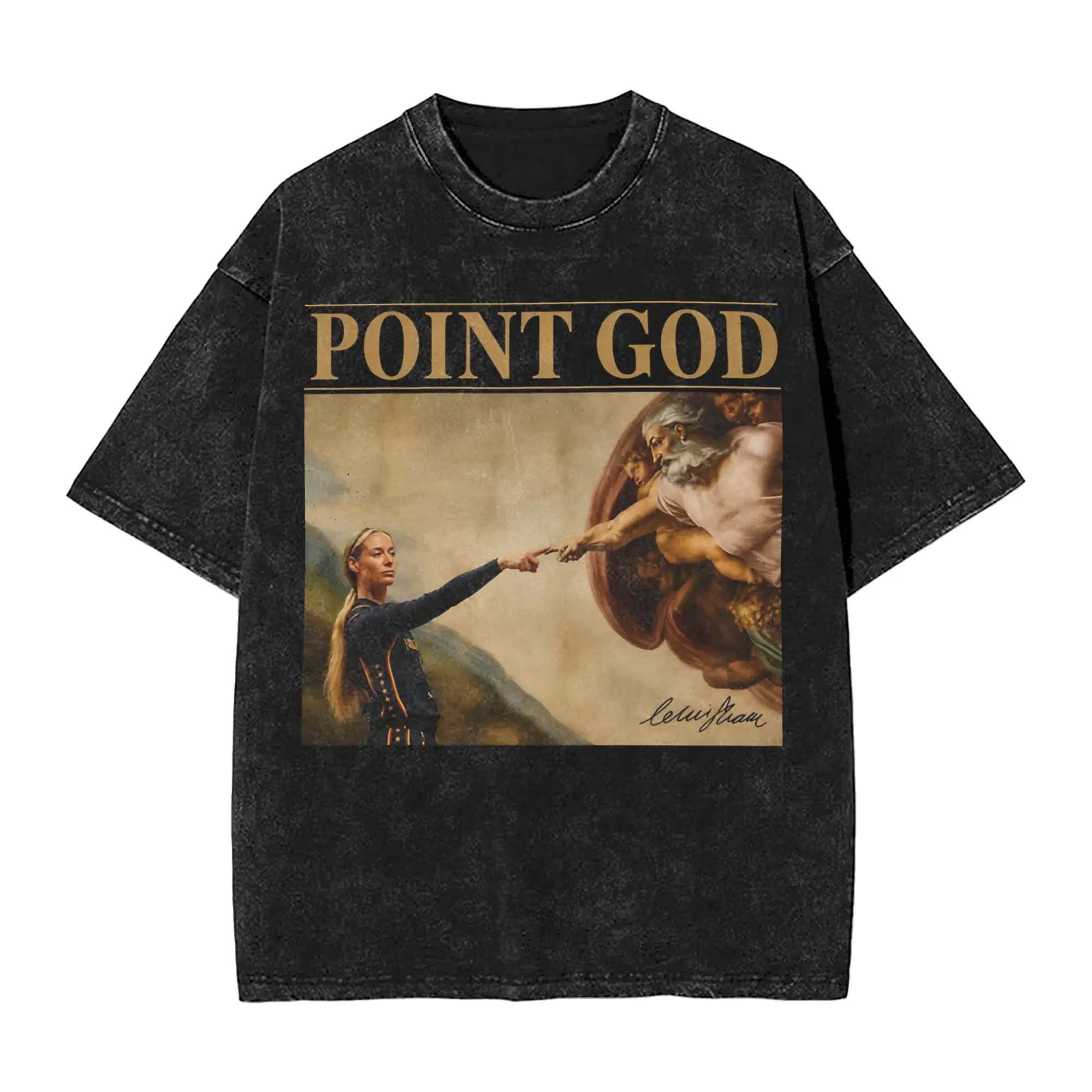 Sophie Cunningham Meme Indiana Basketball Player Washed T Shirts Streetwear Vintage T-Shirt Tee Shirt for Men Women Street