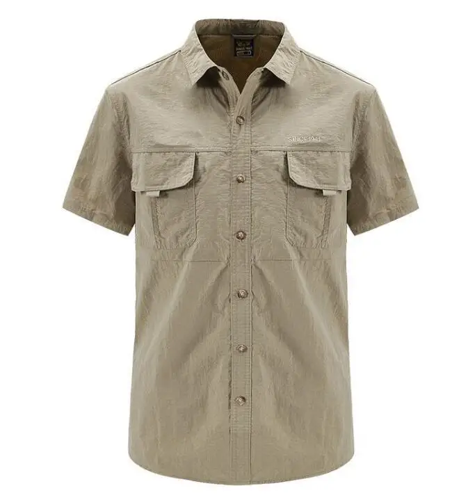 Mens Military Shirt ,Work Cargo Shirts ，Tactical Breathable Quick-Drying Tops