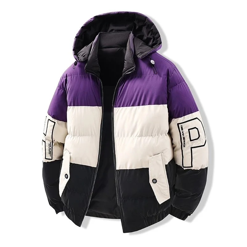 Winter Fashion Trend Sports Thickened Warm Hooded Cotton-Padded Jacket For Men Loose and Comfortable Plus Size High Quality Coat