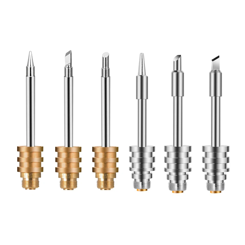 Сварочные жала, паяльное жало, 1 шт., интерфейс 510, B/C/K, медные электроинструменты, серебро/золото, многофункциональный портативный