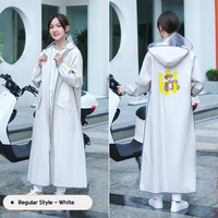 Non disposable EVA raincoat for women's electric vehicles and electric scooters, integrated adult full body raincoat