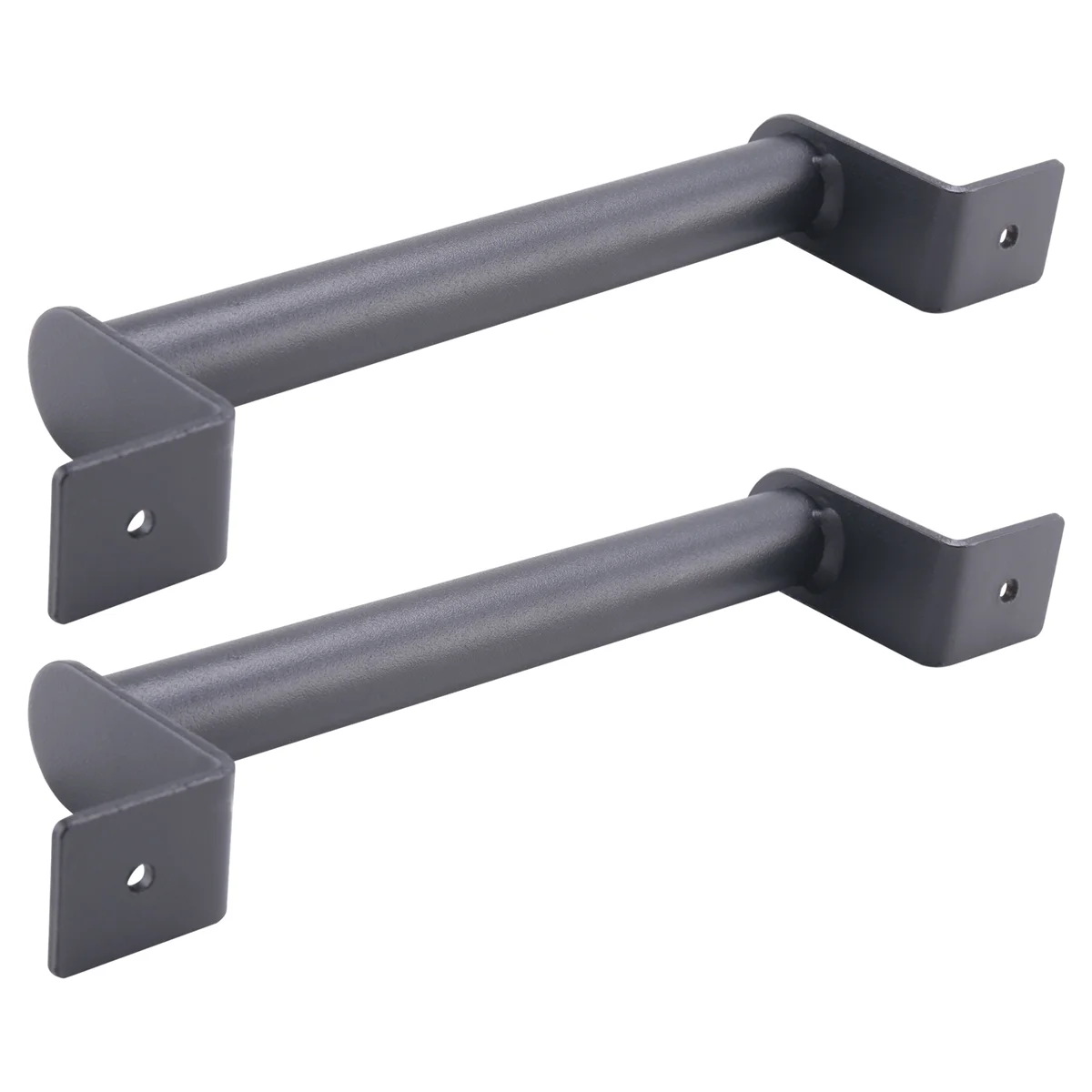 2Pcs Black Carbon Steel Sliding Barn Door Pull Handle for Sliding Barn Door Garden Gates Garages Hardware Kit XT
