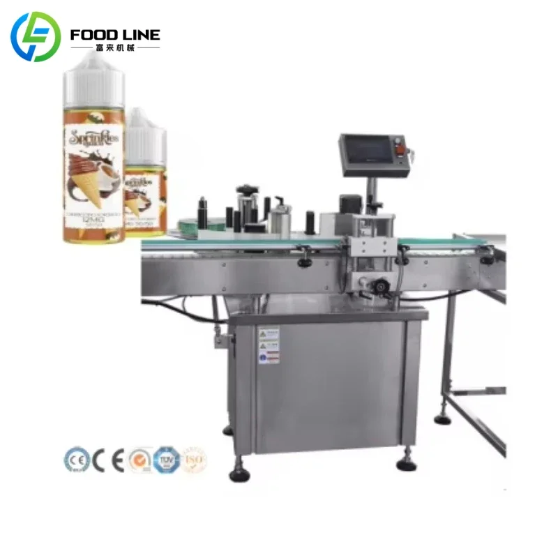 Manufacturer Price Electric Automatic High Precision Motor Bottle Labeling Machine Food Beverage Shampoo Cosmetics Glass Metal