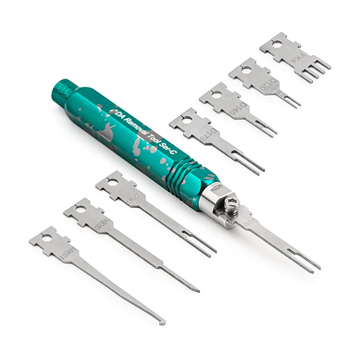 A002 Pin Extractor Tool, Terminal Removal Tool Inclusief 8 Stuks Vervanging Tips, Auto/Computer Reparatie Terminal Release Tool