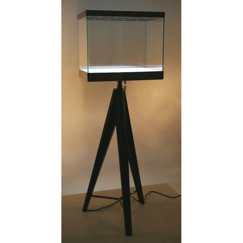 custom.ALLPOWER Led Watches JewelryShowcase High End Luxury Round Jewelry Display Cabinet Store Jewelry Display Cabinet
