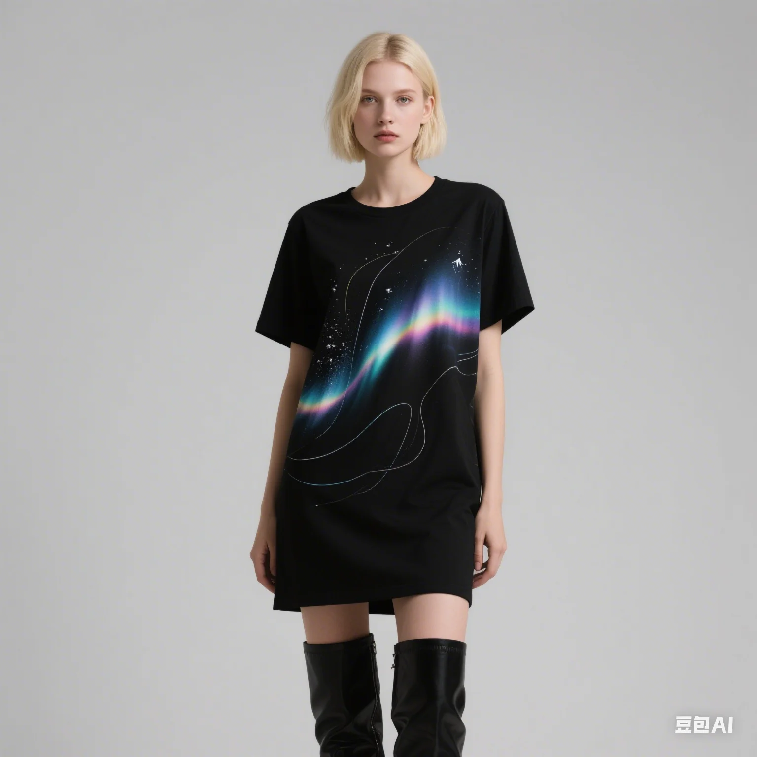 

Fashionable Women's Summer Casual Dress Short-Sleeved Round-neck Breathable And Comfortable 3D Printed Design