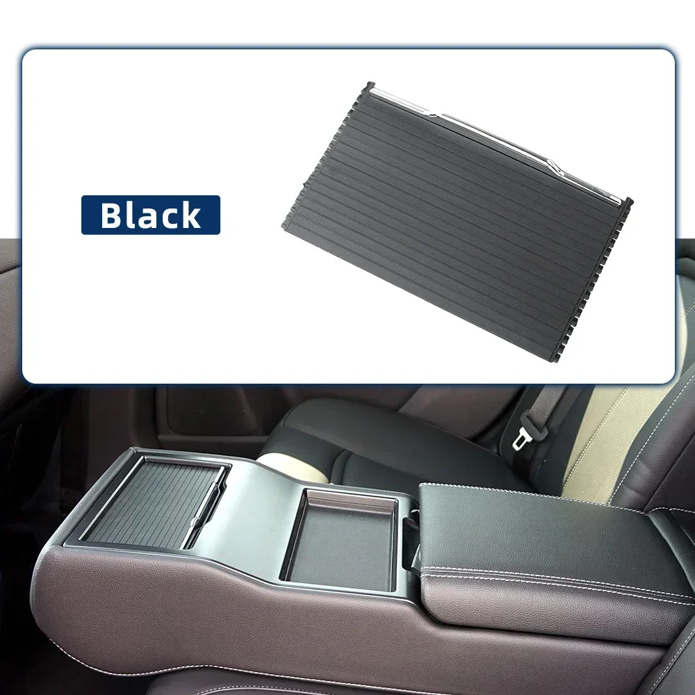 

For Ford Taurus 2015-2019 Brand New Car Rear Seat Center Armrest Cup Holder Roller Cover Armrest Box Sliding Shutters