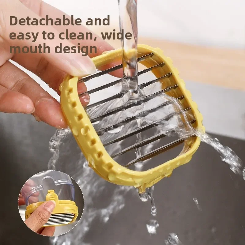 Innovative Stainless Steel Slicer Kitchen Tool for Fruit Vegetable Cutting Modern Simple Style Multifunctional Cutting Device
