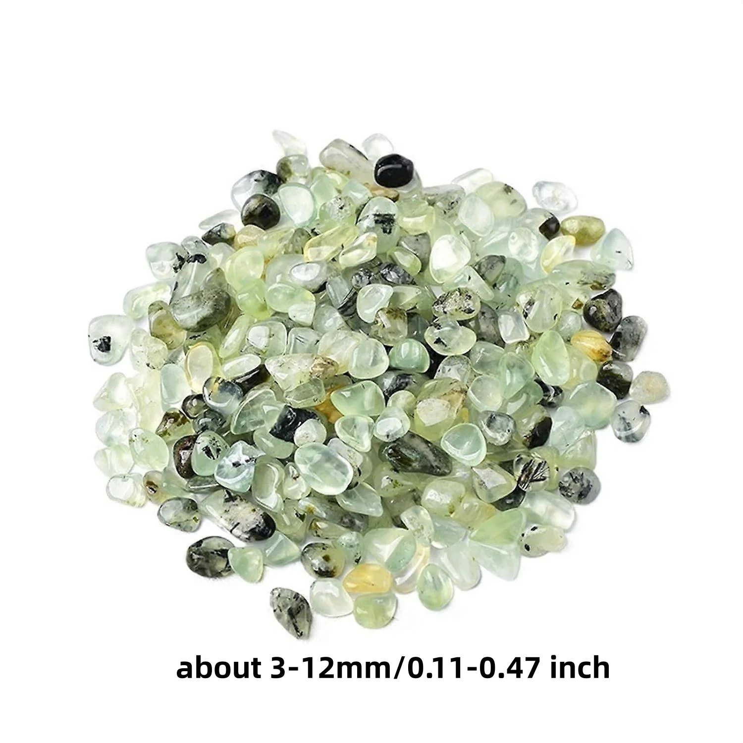 3-12mm Natural Prehnite Chips, Prehnite Tumbled Chips Stone,Crushed Crystal Quartz Pieces, Prehnite Semi Tumbled Gemstone Chips