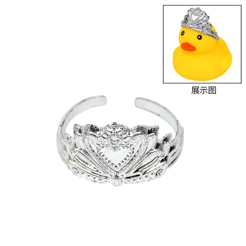 Cute Rubber Duck Accessories Decorations Mini Sunglasses Necklace Scarf Earphone Crown Hat Car Dashboard Decorations Bath Toy