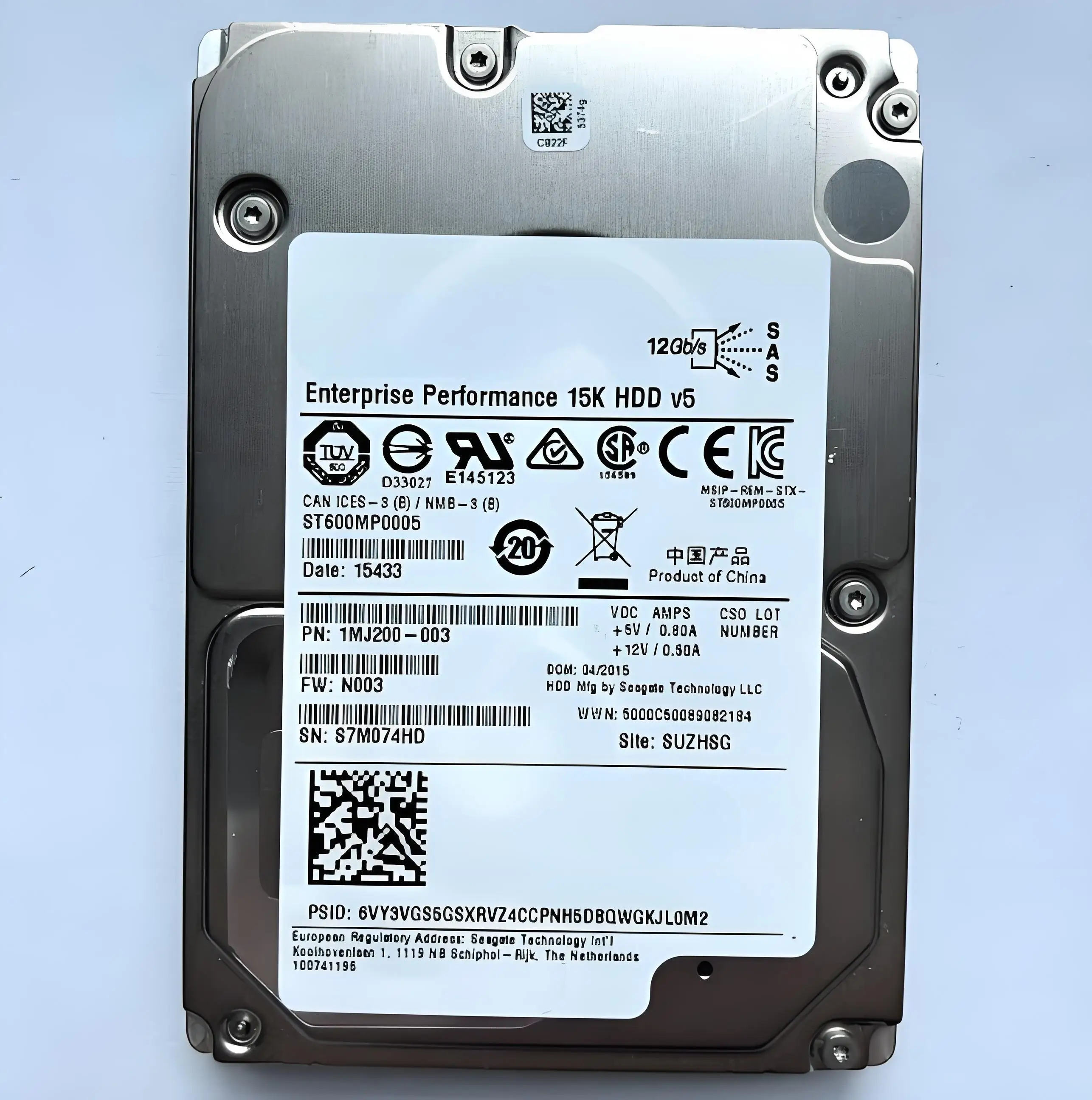 

Жесткий диск для сервера ST600MP0005 600G SAS 15K 2,5 дюйма 12G