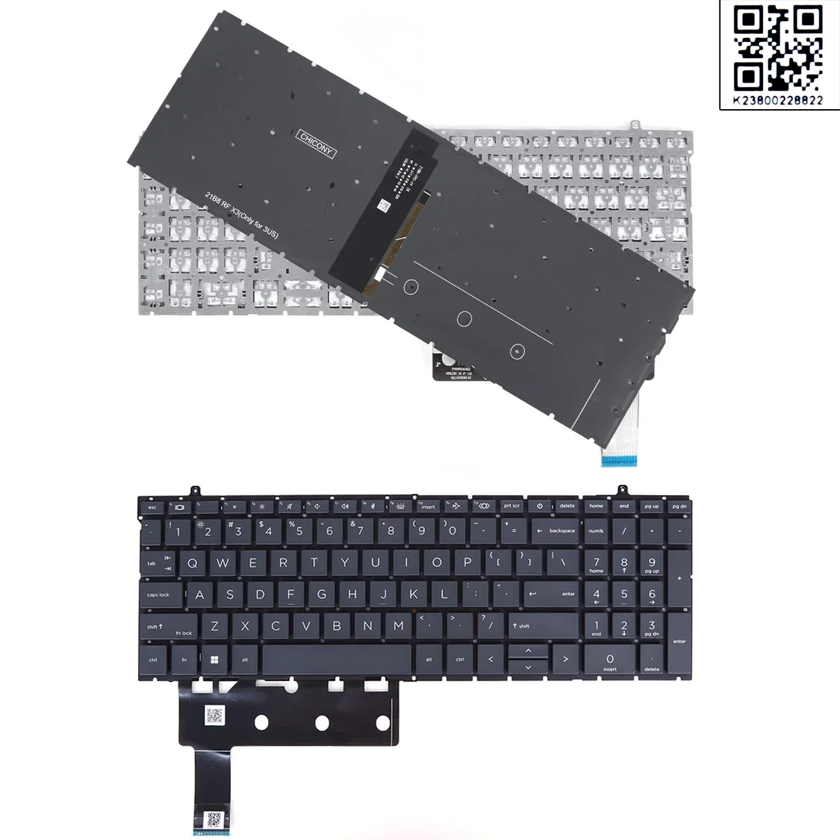 

US Laptop Keyboard for HP EliteBook 860 G9 Black with Backlit