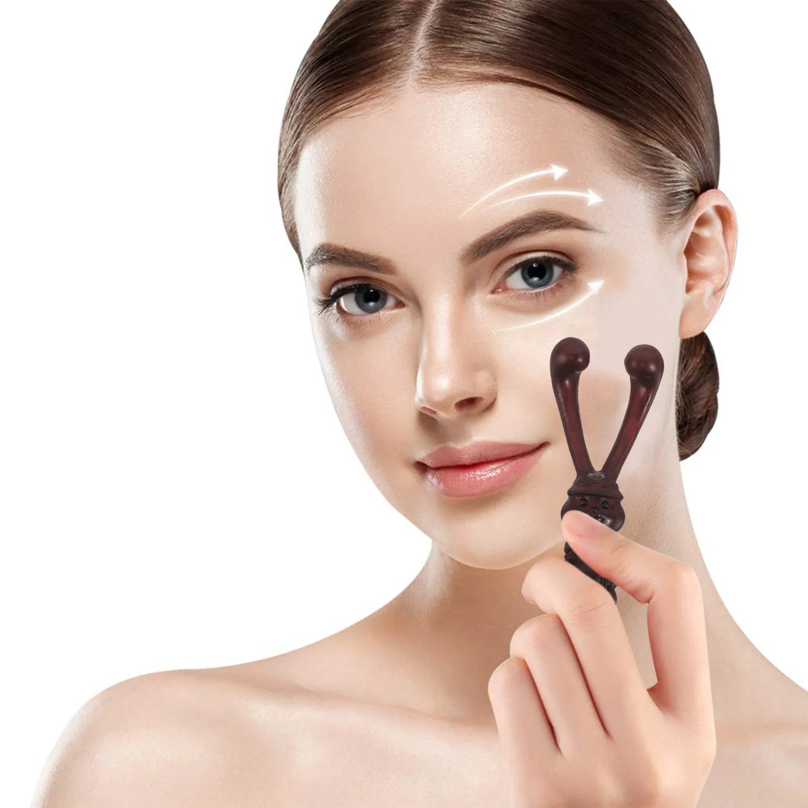 

Деревянный массажер для носа, палисандр, дизайн кролика, акупунктурная точка для лица, меридиан, массажный инструмент, скульптура лица, ролик Гуа Ша, палочка для глаз