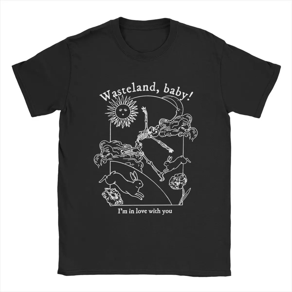 Wasteland Baby I Love Hozier T-Shirts Men Vintage Pure Cotton Tees Round Neck Short Sleeve T Shirts Summer Tops