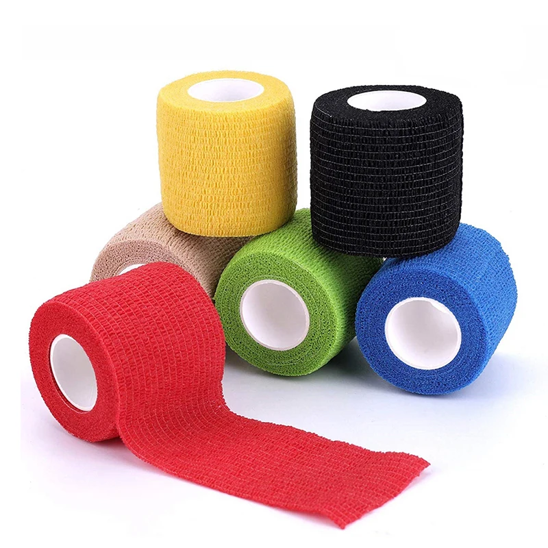 

8 Colors Colorful Athletic Wrap Tape Self Adhesive Elastic Bandage Elastoplast Sports Protector Knee Finger Ankle Palm Shoulder