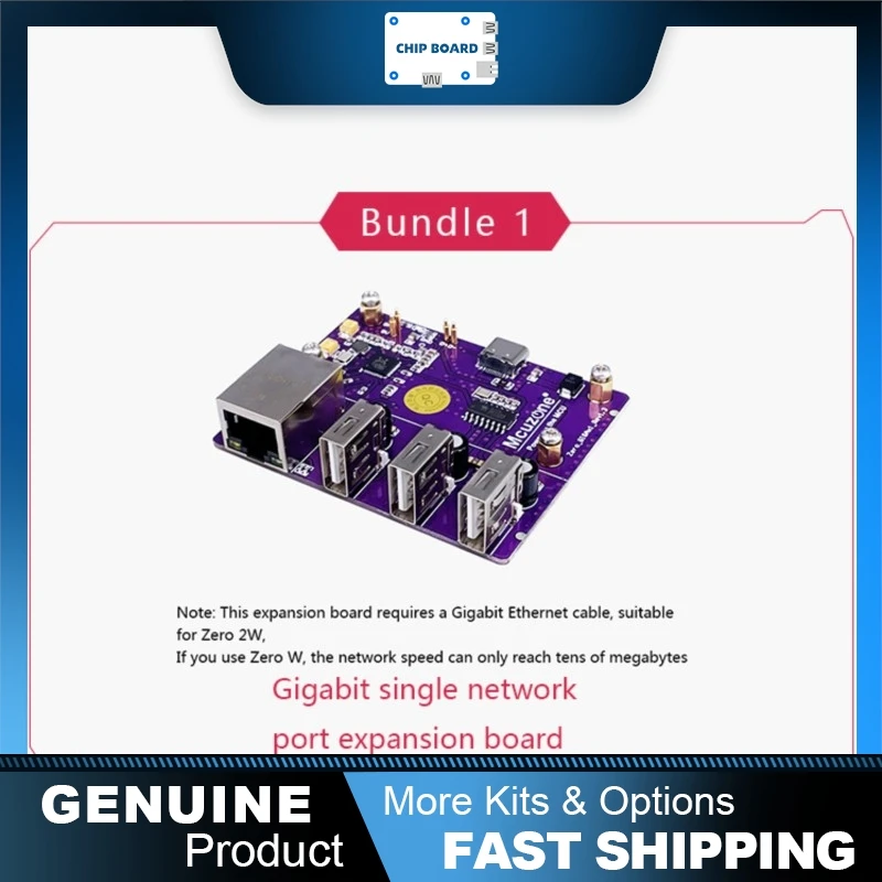 Raspberry Pi Zero W/WH expansion board adding Ethernet, USB, and 4G module connectivity housed in a protective metal enclosure.