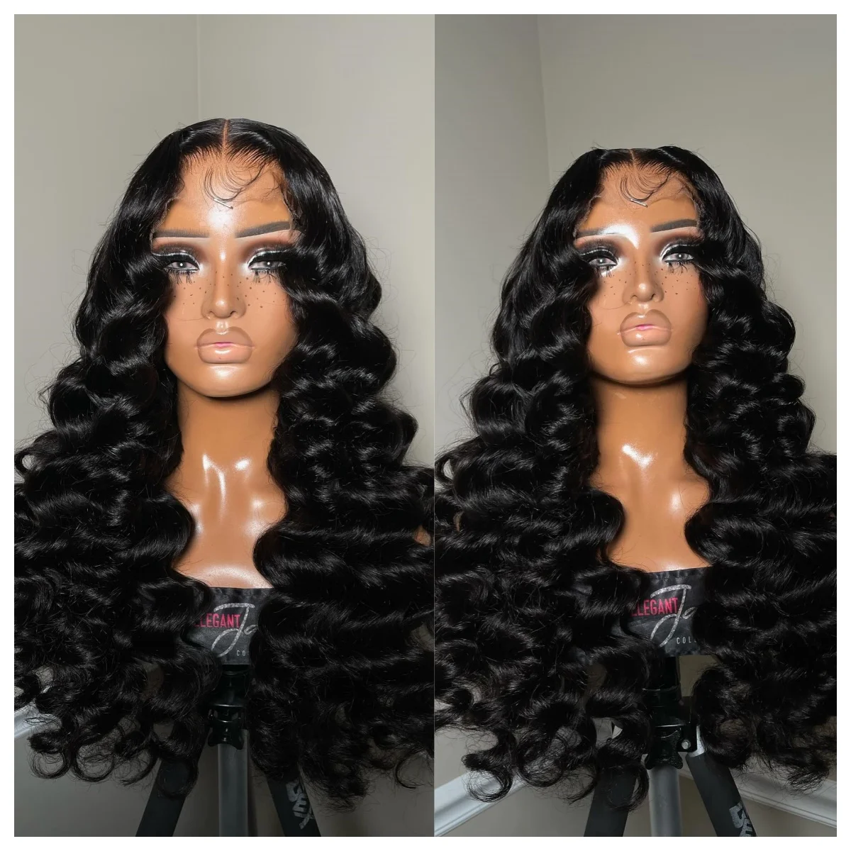 

Deep Wave Frontal Wig 13x4 HD Lace Wig Water Wave Lace Front Wig Synthetic High Quality Heat Resistant Ready To Wear Daily Use