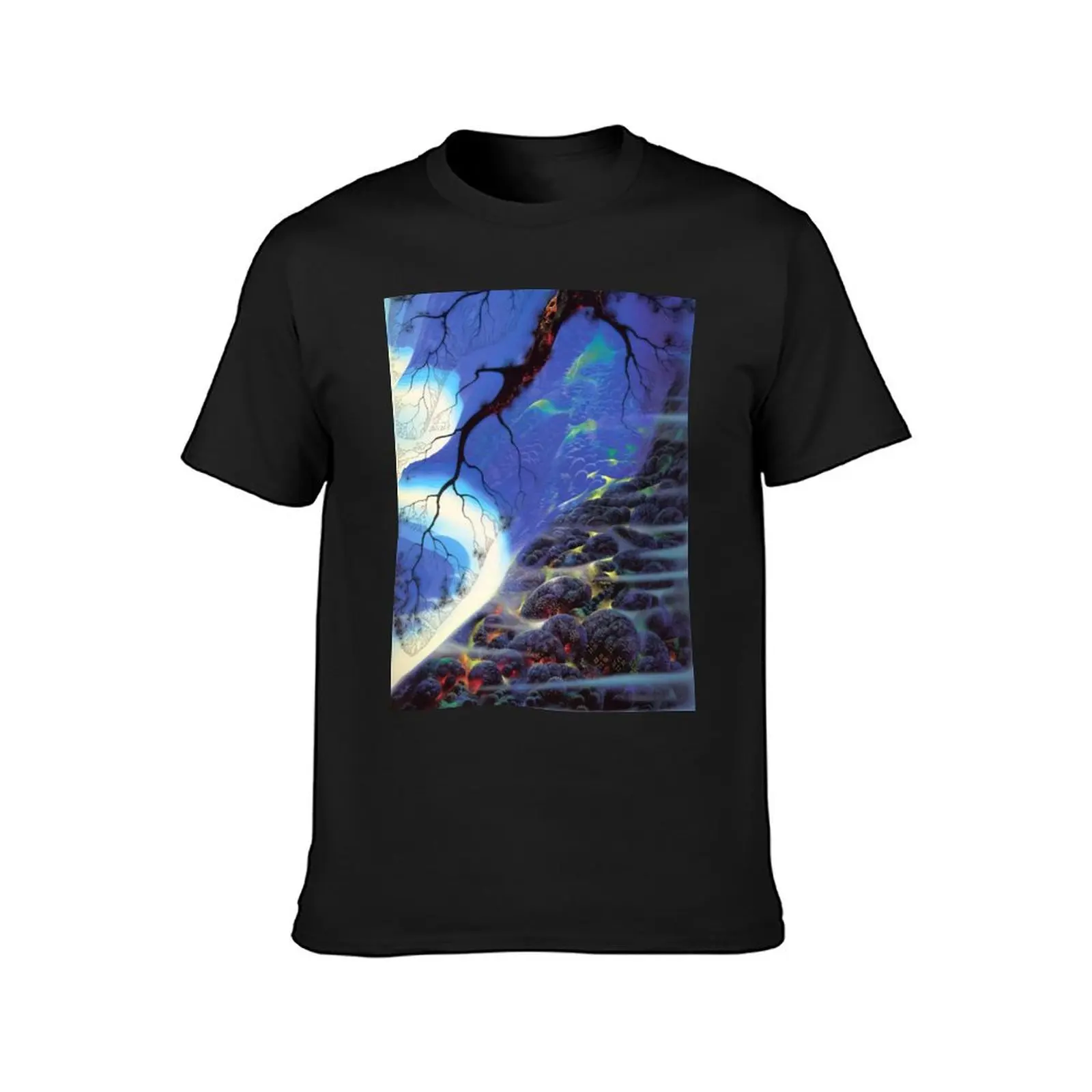 Eyvind Earle T-Shirt tops kawaii clothes men workout shirt