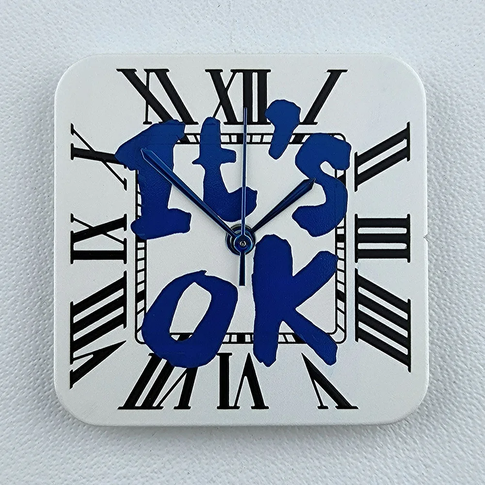 Reloj NH35 con esfera cuadrada para hombre, esfera con números romanos, reloj cuadrado compatible con movimiento NH35, herramientas de reparación de la serie NH