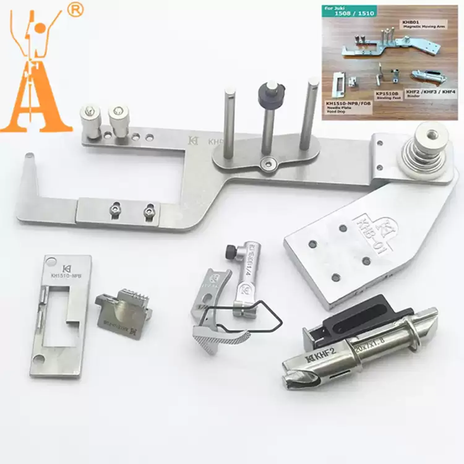 Juki Lu-1510/1508 8BL Edge Wrapped Tube Frame Khb01 Kh1510-npb Pull through Frame Sewing Machine Accessory