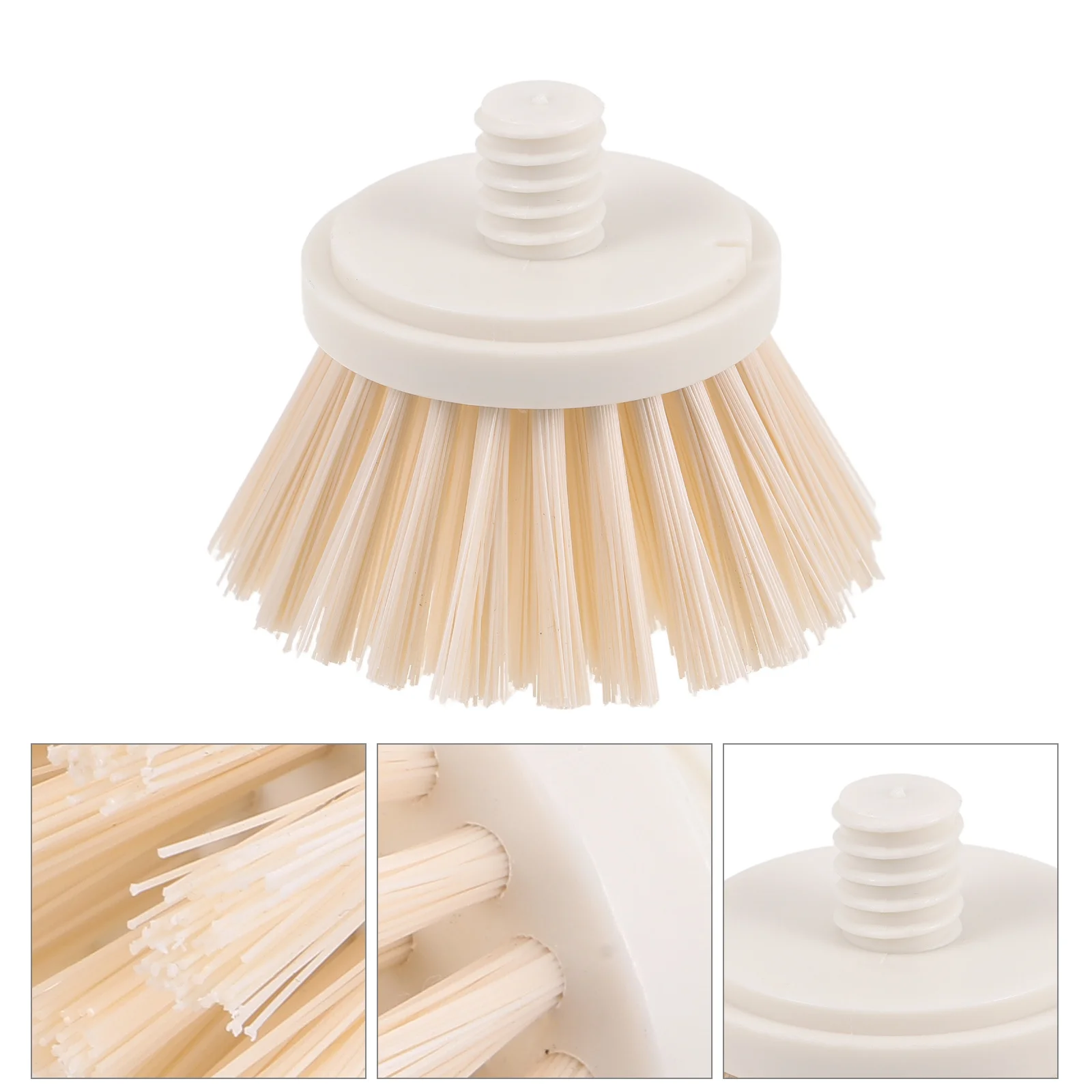 

1pcs Brush Refill Head Sturdy Replacement For Replacement Bowl Scrubber Head Kitchen Pots Pans Easy -Use Scrubber