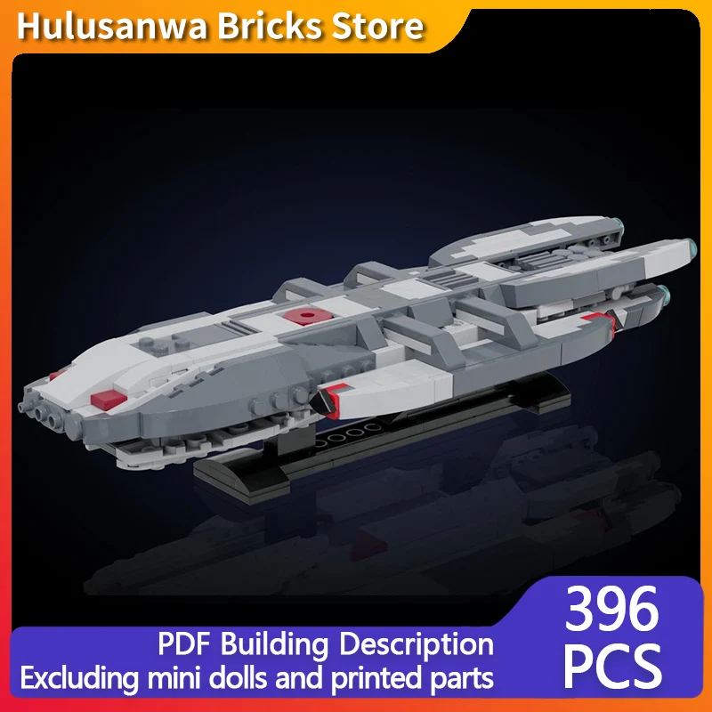 

Military Heavy Space Cruiser Model MOC Building Bricks War Equipment Modular Technology Gifts Holiday Assemble Children Toy Suit