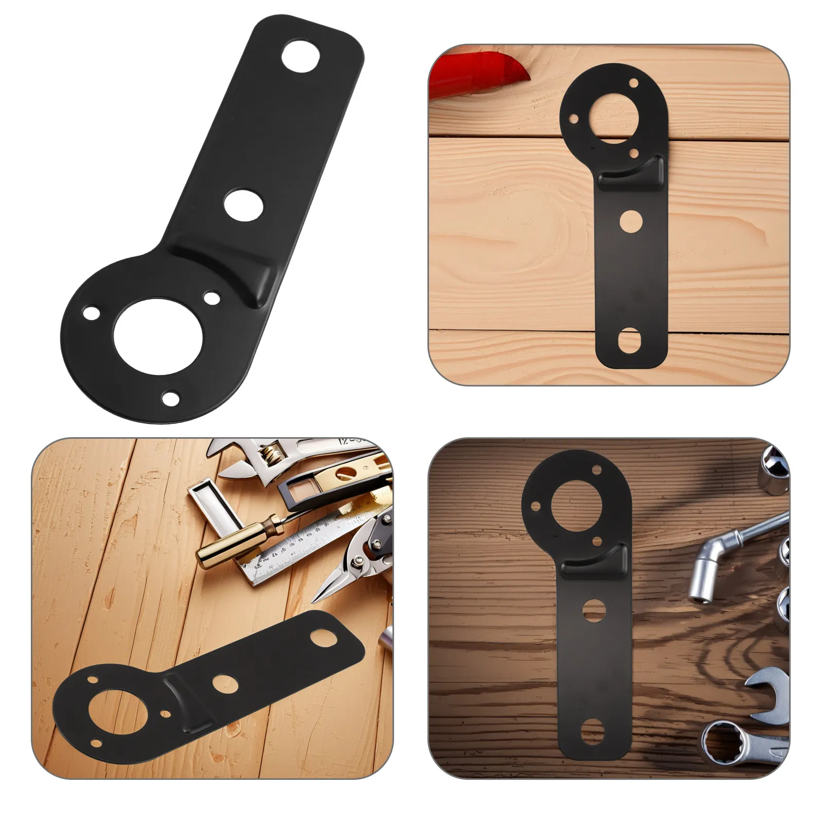 

Heavy Duty Iron Vehicle Trailer Mount Bracket for Wiring Harness Connector Rv Rear Socket Hardware