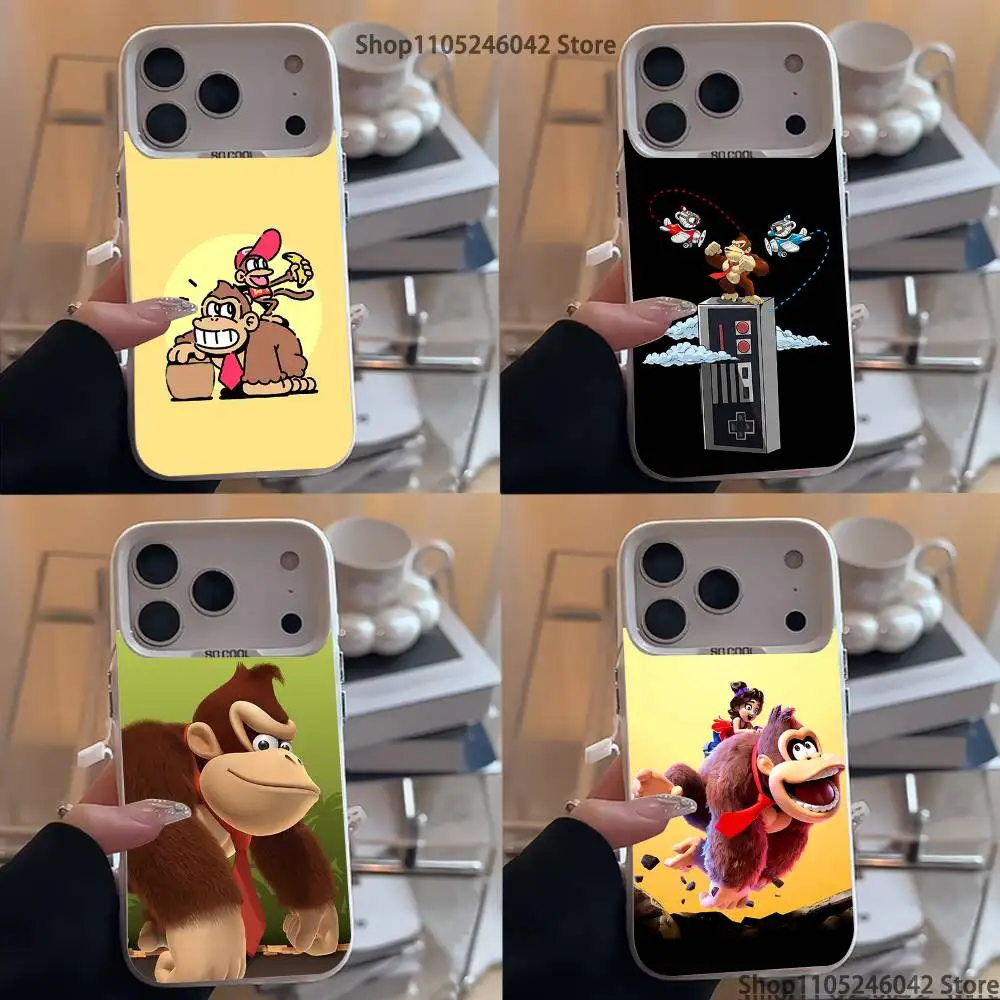 

Donkey K-kong G-game White Matte Shockproof CoverPhone Case For iPhone 17,16,15,14,13,12,11,Pro,XS,Max,Plus,Mini,SE4,E