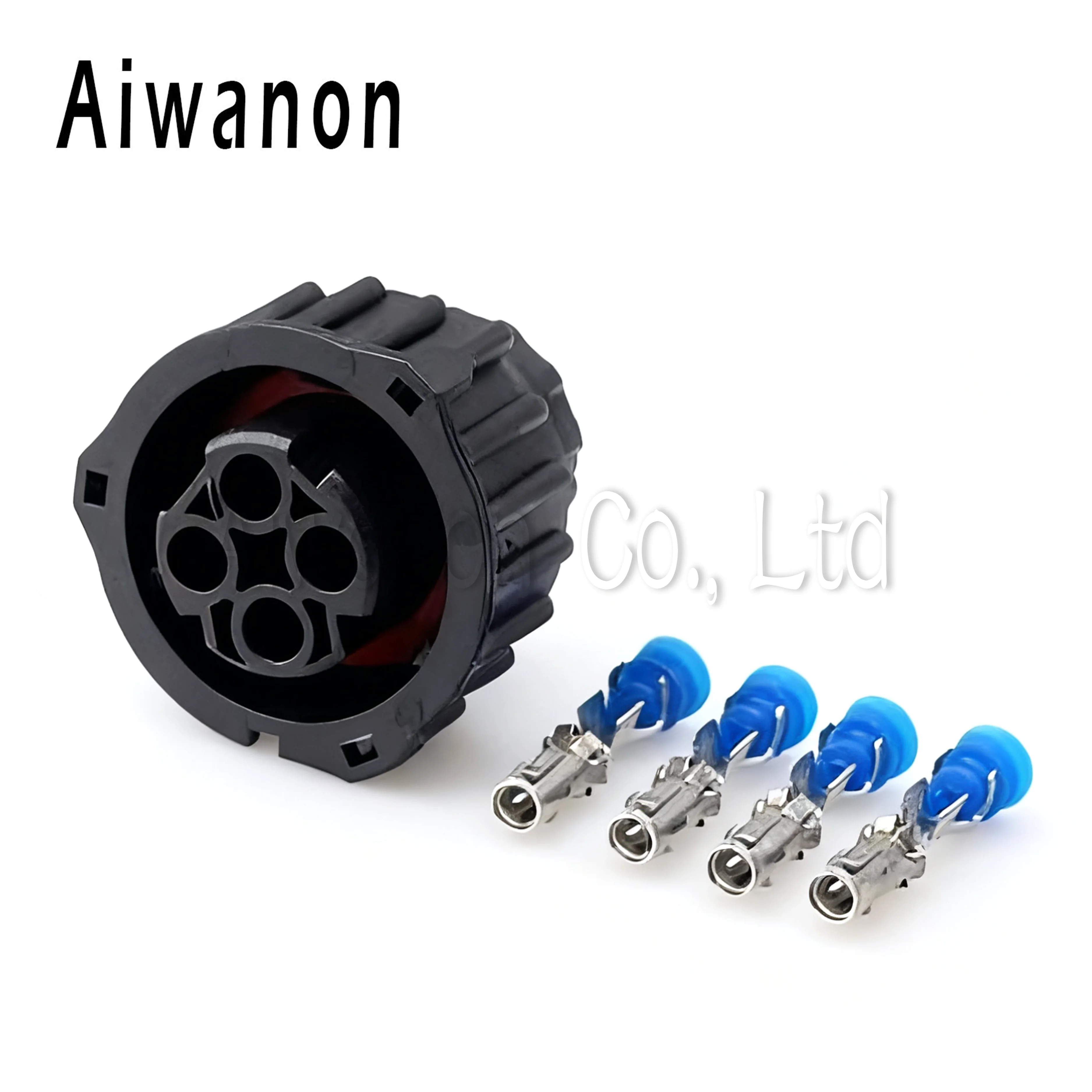 1 Set 4 Pin Car Round Odometer Speed Sensor Electrical Connector Waterproof Female Male Wire Harness Plug 1-967325-1
