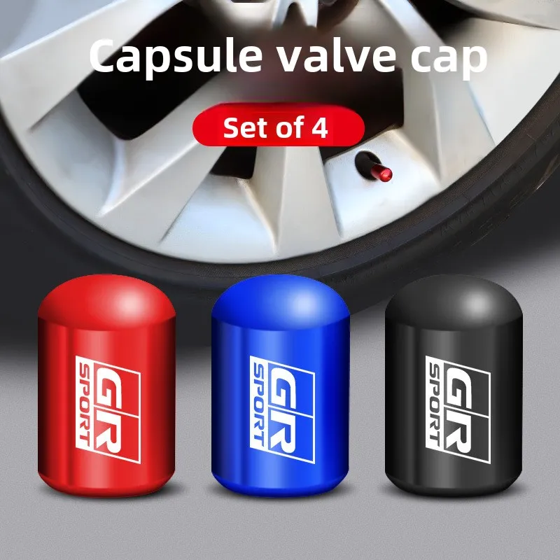 Laser car tire valve cap Laser gas nozzle cover Sport air valve core Anti-leakage universal nozzle cap