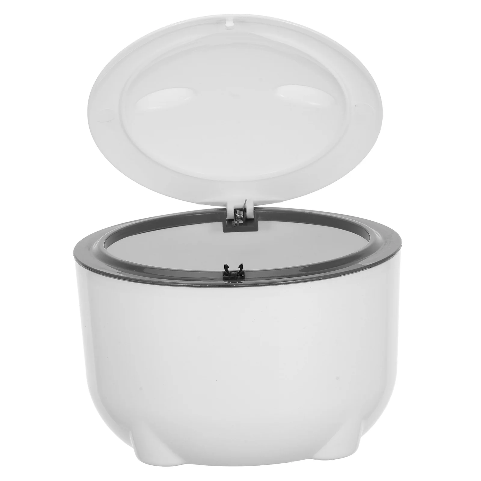 

Enclosed Trash Can Mini Countertop Garbage Bucket Cartoon Storage for Desk Cat Litter Disposable Bin Household Waste Container