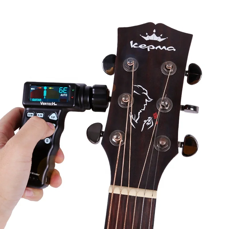 

Automatic Tuning Without Turning The Knob Manually Automatic Guitar Tuner Can Be Charged Guitar Tuner Oem