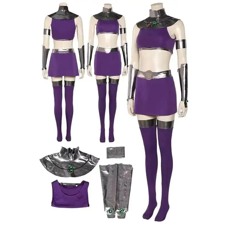 

Princess Koriand'r Role Play Cartoon Teen Cosplay Titan Starfire Costume Adult Women Fantasy Dress Up Party Cloth